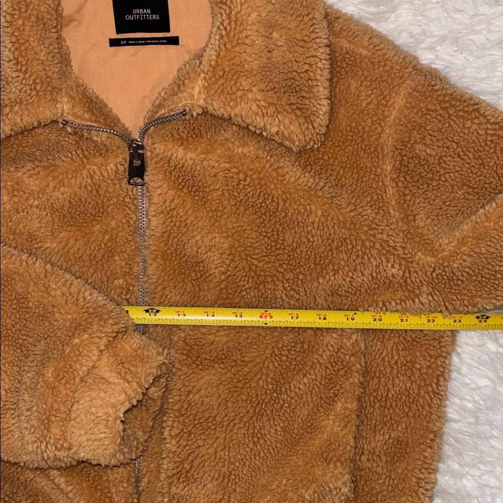 Urban Outfitters Teddy🧸 Crop Bomber Jacket, Size Small - Picture 6 of 16